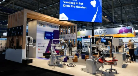 stand van de dmg op de dental expo 2026